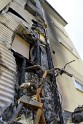 Rollerbrand dann Feuer 1 Fassadenbrand Koeln Gremberg Kroppergasse P37